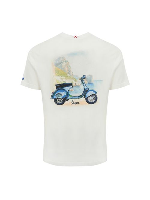 T-shirt con stampa Vespa Special Summer Mc2 Saint Barth | TSHIRT MAN02650H SUMMER VESPA 01N